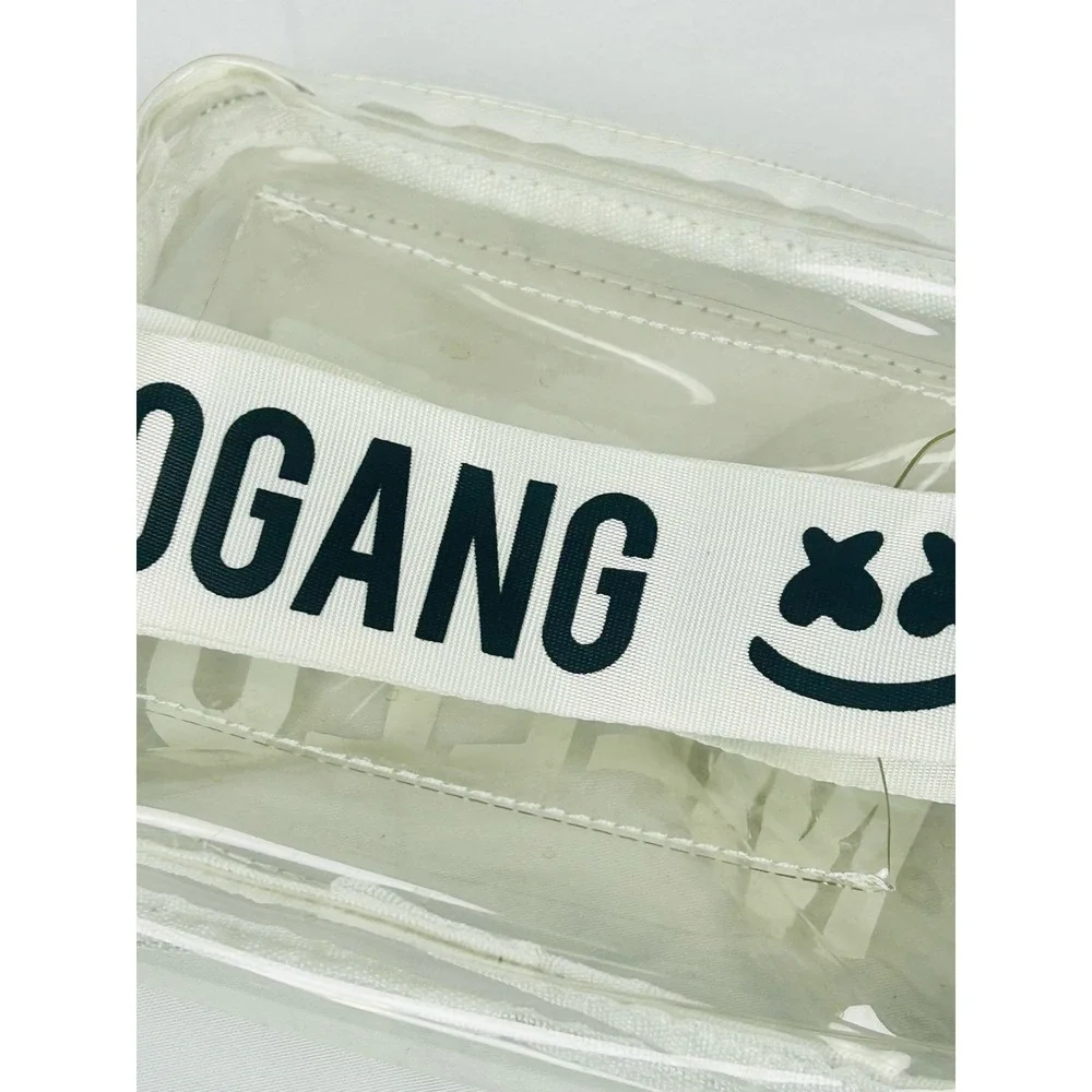 Marshmello Mellogang Clear Belt Bag Adjustable White Fanny Pack Kids Unisex